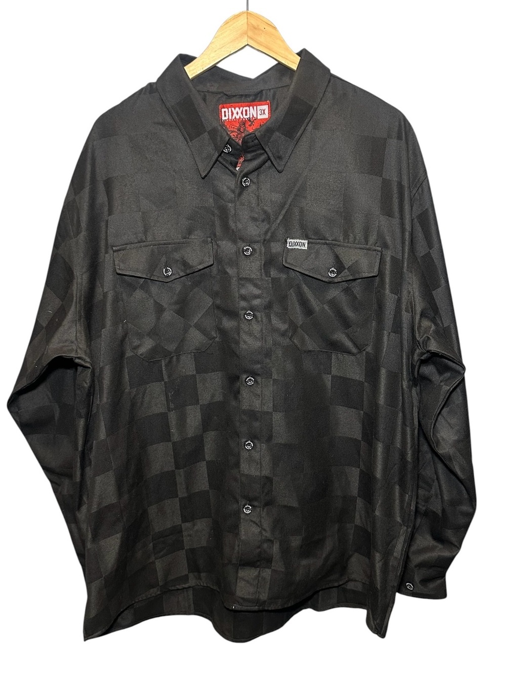 Dixxon Flannel Co. "Checkmate Flannel" Mens Size 3XL Black